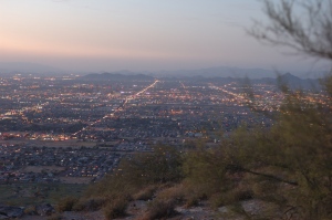 View from South Mountain at Sunset